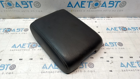 Nissan Pathfinder 13-16 leather armrest, black, dented, cracked leather