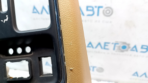 Rear center console trim for Dodge Durango 2011-2013, beige, 2 pieces, scratches