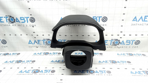 Black instrument cluster cover for Hyundai Elantra AD 19-20, complete with steering column frame, scratches, broken mount