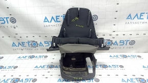 Black instrument cluster cover for Hyundai Elantra AD 19-20, complete with steering column frame, scratches, broken mount