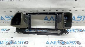 Black dashboard trim for Hyundai Elantra AD 19-20 monitor, broken mount