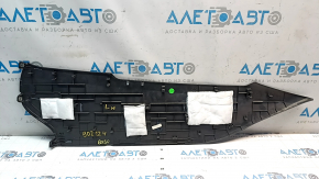 Left side center console trim for Infiniti QX50 19-25, black, scratches