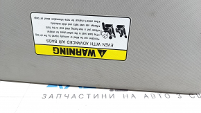 Left visor for Hyundai Elantra AD 19-20, gray, without hook, needs cleaning, coating has peeled off