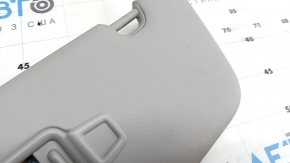 Left visor for Hyundai Elantra AD 19-20, gray, without hook, needs cleaning, coating has peeled off