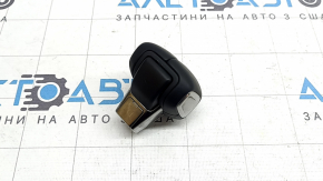 Mazda CX-90 24-26 black leather gear knob with scratches