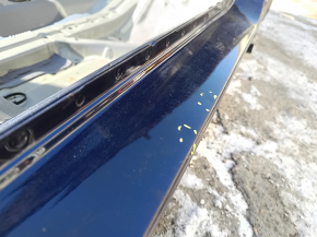 Front right quarter panel of a Honda Accord 18-22 hybrid, on the body, blue, with bumps