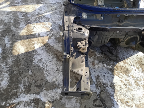 Front right quarter panel of a Honda Accord 18-22 hybrid, on the body, blue, with bumps