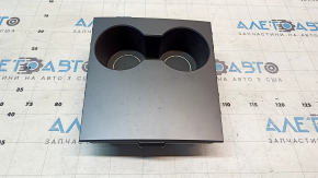 Tesla Model 3 18 center console cup holders - gray, backlit, scratches, paint blistering