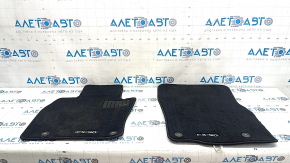 Set of Mazda CX-90 24-26 black floor mats, ready for cleaning