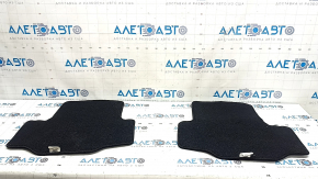 Set of Mazda CX-90 24-26 black floor mats, ready for cleaning