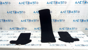 Set of Mazda CX-90 24-26 black floor mats, ready for cleaning