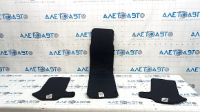 Set of Mazda CX-90 24-26 black floor mats, ready for cleaning