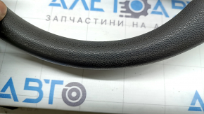 The steering wheel is bare, Hyundai Elantra AD 19-20, black rubber, without buttons and overlays, worn.