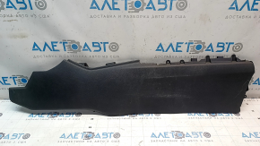 Left side center console trim for a 19-22 Honda Insight without console, black, scratches