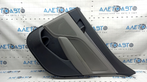 Door trim panel rear right Hyundai Elantra AD 19-20 gray, armrest gray rubber, insert gray cloth, molding gray, with handle, burrs, scratches, needs cleaning