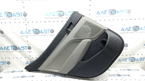 Door trim panel rear left Hyundai Elantra AD 19-20 gray, rubber armrest, gray cloth insert, gray molding, scratches, worn