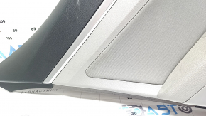 Door trim panel rear left Hyundai Elantra AD 19-20 gray, rubber armrest, gray cloth insert, gray molding, scratches, worn