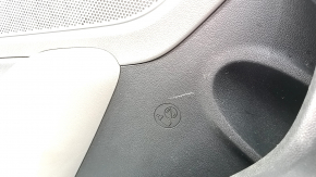 Door trim panel rear left Hyundai Elantra AD 19-20 gray, rubber armrest, gray cloth insert, gray molding, scratches, worn