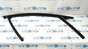 Upper front right door molding with glass seal for Mazda CX-90 24-26 black