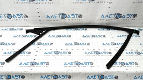 Upper front right door molding with glass seal for Mazda CX-90 24-26 black