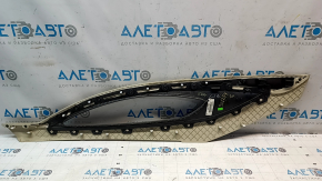 Lincoln MKZ 13-16 right side center console trim, beige leather, dark gray insert, dry-cleanable