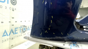 Front bumper bare Hyundai Elantra AD 19-20 blue, scratches, dents, cracks, breaks