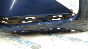 Front bumper bare Hyundai Elantra AD 19-20 blue, scratches, dents, cracks, breaks