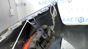 Front bumper bare Hyundai Elantra AD 19-20 blue, scratches, dents, cracks, breaks