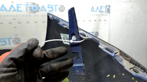 Front bumper bare Hyundai Elantra AD 19-20 blue, scratches, dents, cracks, breaks