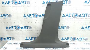 Lower right center pillar trim for Audi A4 B8 08-12 sedan, dark gray, scratches