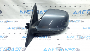 Left side mirror assembly for Audi Q5 8R 09-17, 15 pins, auto-dimming, auto-folding, turn signal, heated, backlit, graphite LX7R, sand