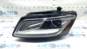 Left front headlight assembly for Audi Q5 8R 13-17, restyling, xenon, scratches, needs polishing