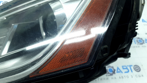 Left front headlight assembly for Audi Q5 8R 13-17, restyling, xenon, scratches, needs polishing