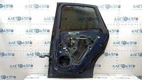 Complete rear right door for a Porsche Macan 15-18 keyless, tinted, blue M5X, bumpers, cobweb on the trims