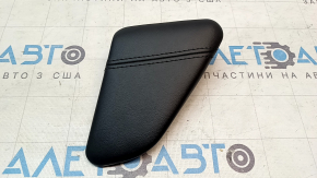 Front left center console trim for Infiniti QX30 17-19, leather, black