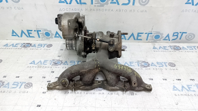 Turbocharger complete with manifold Hyundai Tucson 16-18 1.6T 911, with tubes, play, broken stud, rusted bolt, crack in manifold