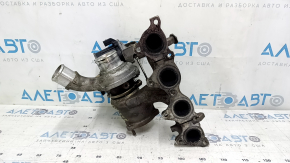 Turbocharger complete with manifold Hyundai Tucson 16-18 1.6T 911, with tubes, play, broken stud, rusted bolt, crack in manifold