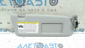 Right visor for Audi Q5 8R 13-17, gray, illuminated, without hook