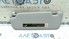 Right visor for Audi Q5 8R 13-17, gray, illuminated, without hook