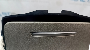 Cadillac CTS 14 center console pocket box - leather, black, scratches