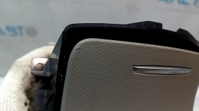 Cadillac CTS 14 center console pocket box - leather, black, scratches