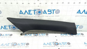 Right front pillar trim for Porsche Macan 15-21, black fabric, worn