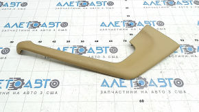 Left side center console trim for Porsche Macan 15-18, beige leather