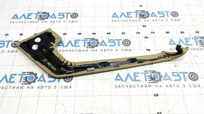 Left side center console trim for Porsche Macan 15-18, beige leather