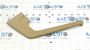 Right side center console trim for Porsche Macan 15-26, beige leather
