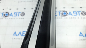 Audi Q5 8R 09-17 black and chrome outer door sill trim, front left, scratches, abrasions