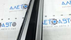 Audi Q5 8R 09-17 black and chrome outer door sill trim, front left, scratches, abrasions