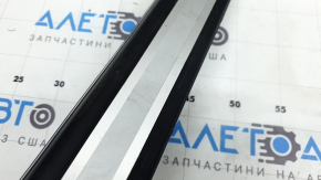 Audi Q5 8R 09-17 black and chrome outer door sill trim, front left, scratches, abrasions