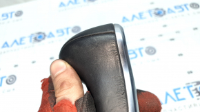 Audi Q5 8R 12-17 gear knob, black leather, scratches, broken mount