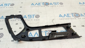 Cadillac CTS 14 center console trim panel - gloss black, with gear indicator light, scratches